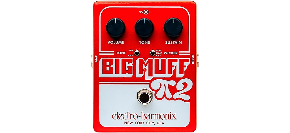 Electro-Harmonix Big Muff Pi 2 Fuzz Pedal with Tone Wicker