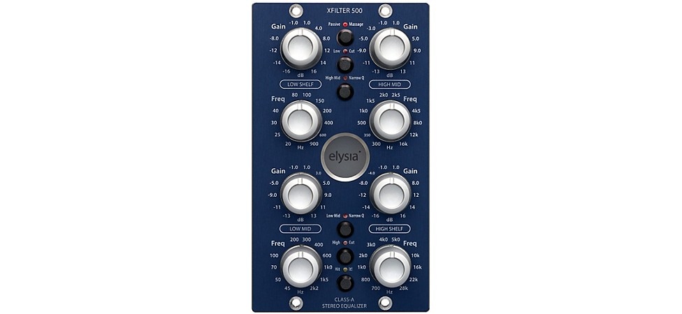 elysia xfilter 500 Class A Discrete Stereo Parametric EQ