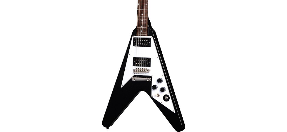 Epiphone Kirk Hammett 1979 Flying V Electric Guitar in Ebony