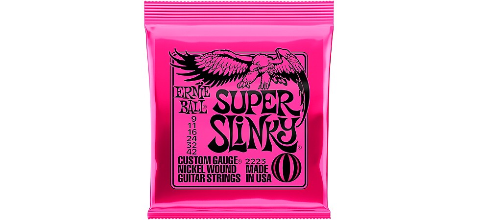 Ernie Ball Super Slinky 2223 (9-42) Nickel Wound Electric Guitar Strings