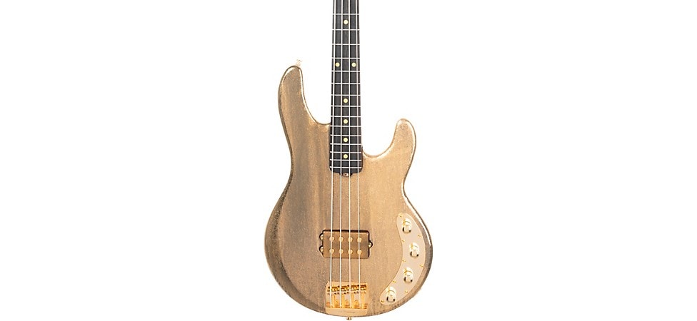 Ernie Ball Music Man 50th Anniversary StingRay Bass Guitar in Molten Gold