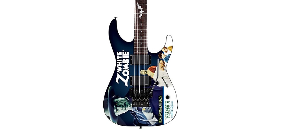ESP LTD Kirk Hammett Signature White Zombie Electric Guitar