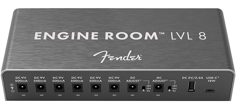 Used Fender Engine Room LVL8 Guitar Effects Pedal Power Supply