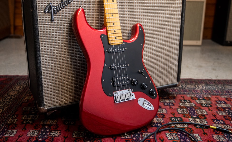 Fender American Ultra II HSS Stratocaster in Sinister Red