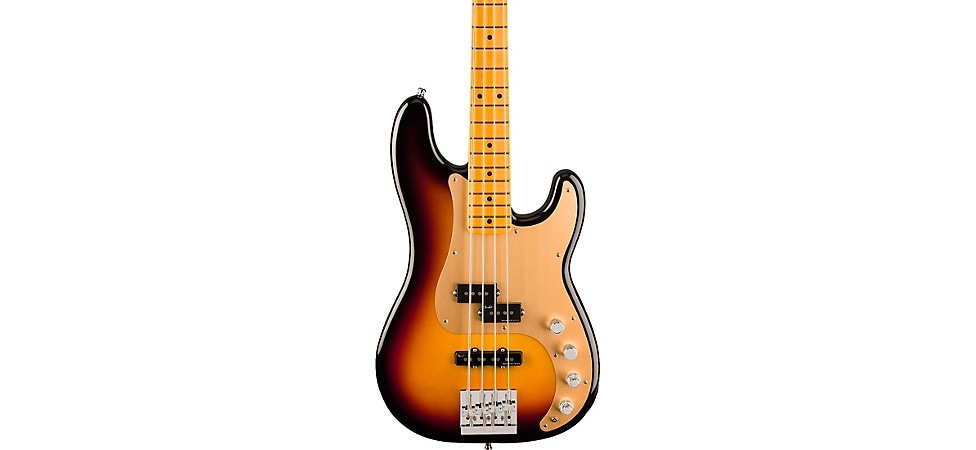 Fender American Ultra II Precision Bass with Maple Fingerboard in Ultraburst
