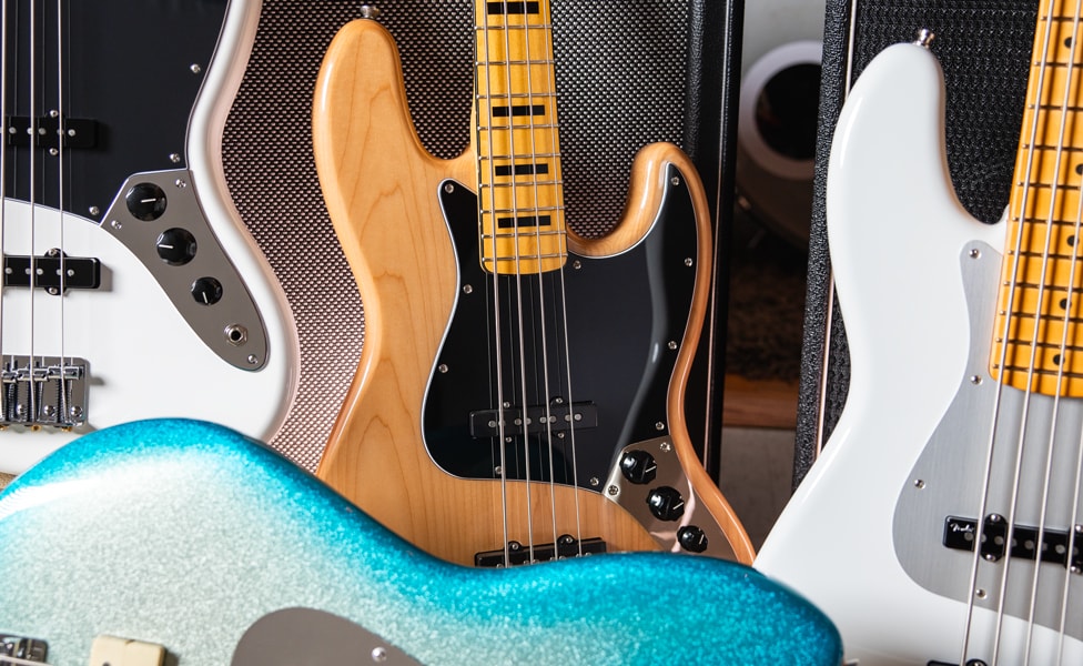 Fender Jazz Bass Group Shot