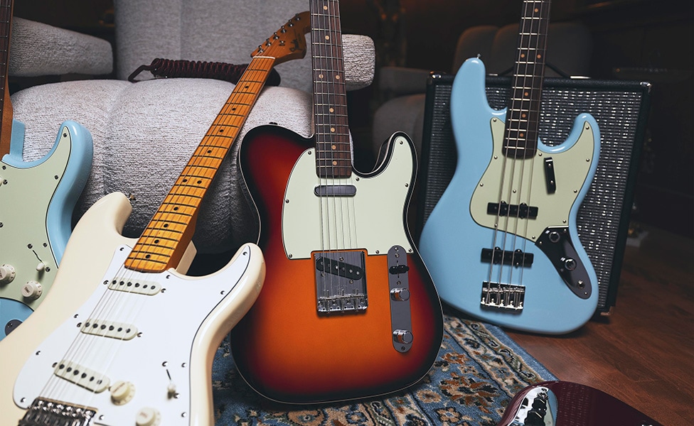 Fender Vintera III Late ’60s Stratocaster, Early ’60s Custom Telecaster and Early ’60s Jazz Bass