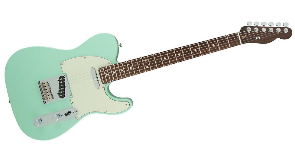 Fender Limited Edition American Standard Telecaster Rosewood Neck Electric Guitar Surf Green Mint Green Pickguard