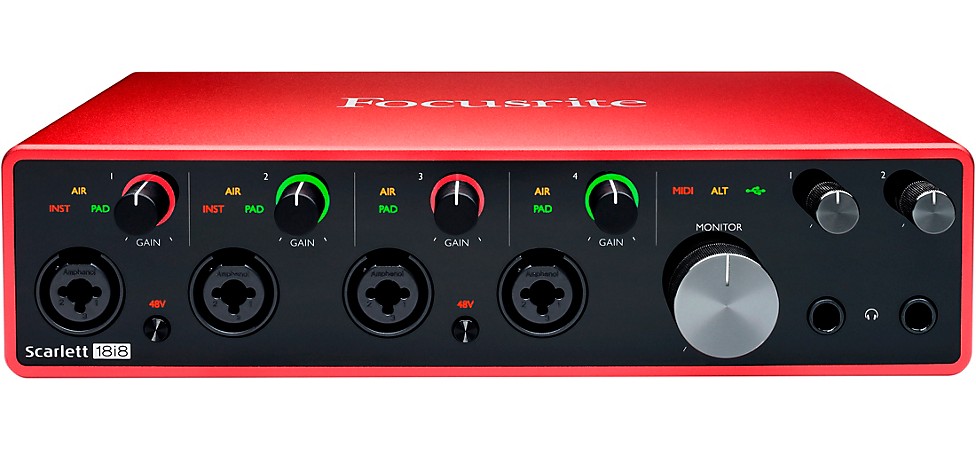 Focusrite Scarlett 18i8 USB Audio Interface (Gen 3)