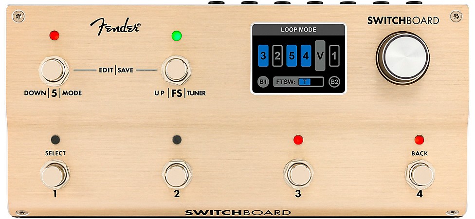 Fender Switchboard Effects Operator Loop Switcher Pedal Champagne