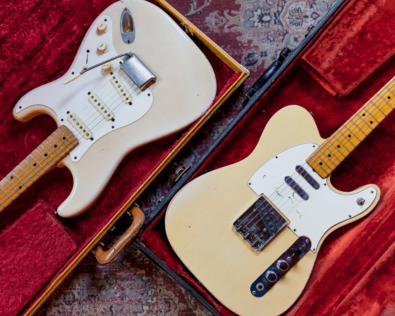 Fender "Mary Kaye" Stratocaster and Mary Kaye's Fender Telecaster