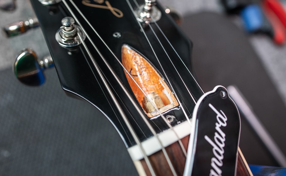 A Gibson Les Paul's Truss Rod