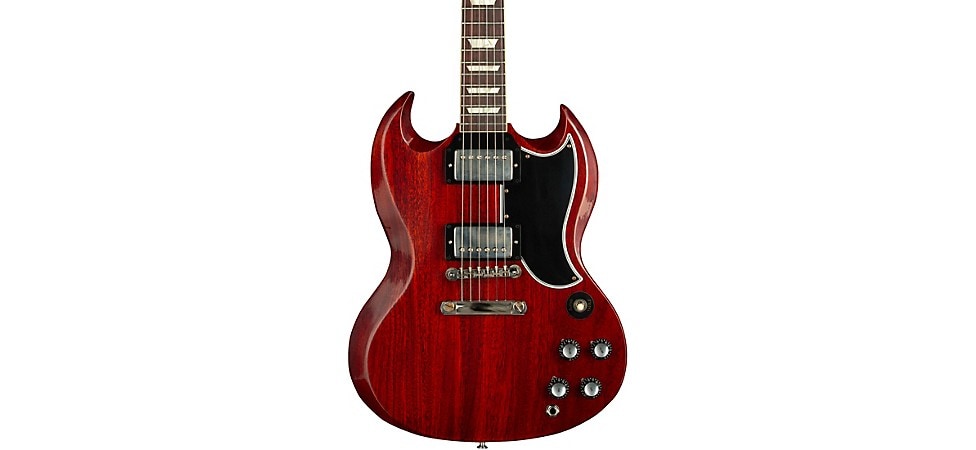 Gibson Custom 1961 Les Paul SG Standard Reissue Stop-Bar VOS in Cherry Red