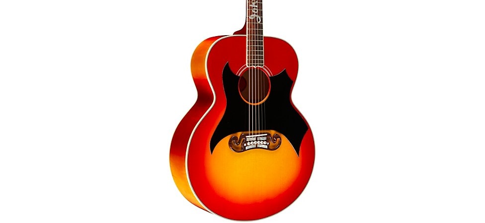 Gibson Johnny Cash SJ-200 Signature Limited-Edition Acoustic Guitar in Vintage Cherry Sunburst