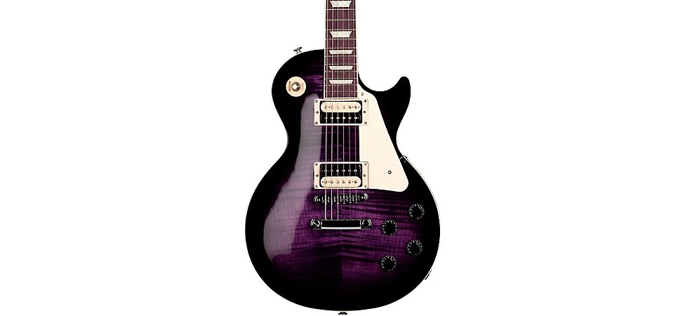 Gibson Les Paul Traditional Pro V AAA Flame Top Dark Purple Burst