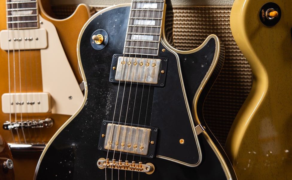 Gibson M2M Murphy Lab 1957 Les Paul Custom Heavy Aged Ebony
