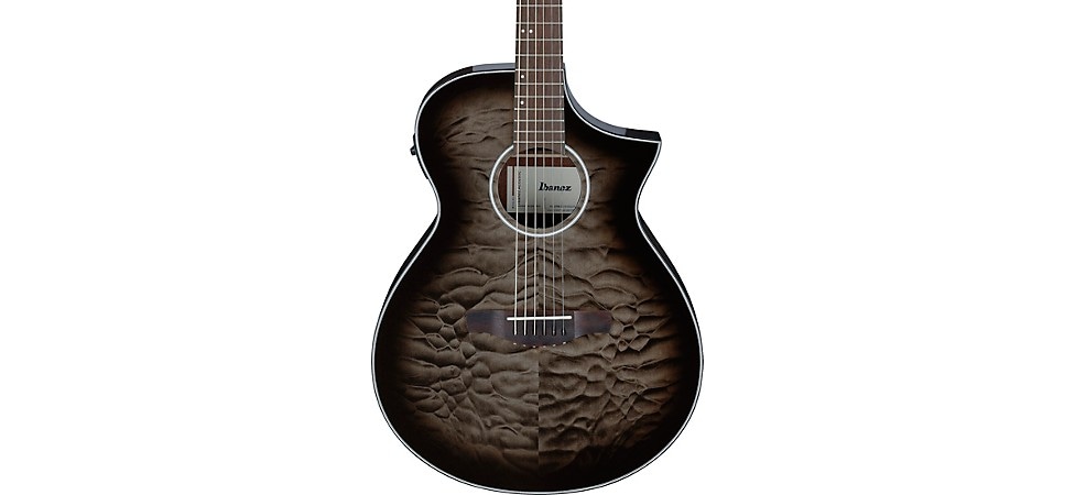 Ibanez AEWC16QA Auditorium Acoustic-Electric Guitar
