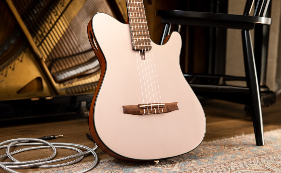 Ibanez RH10N Nylon-String Acoustic-Electric Guitar Shell Pink