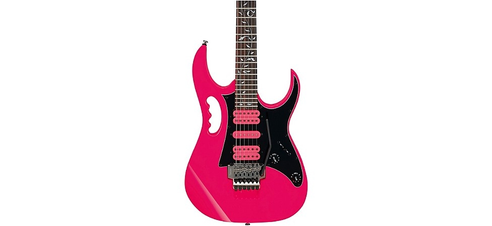 Ibanez JEMJRSP Steve Vai Signature Electric Guitar in Pink