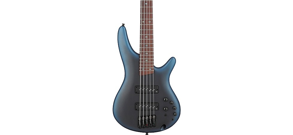 Ibanez SR505N 5-String Bass Guitar in Midnight Arctic Ocean Matte