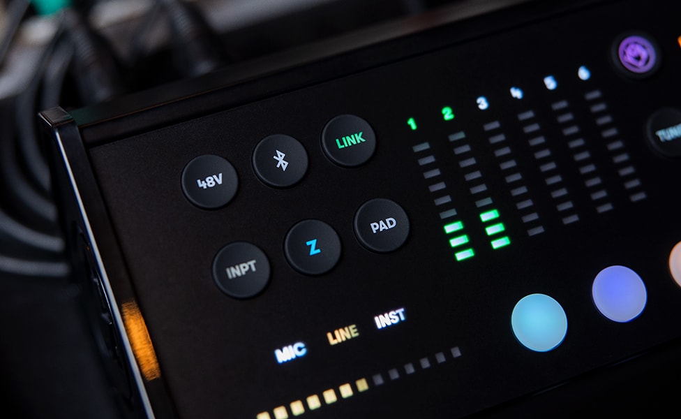 Avid MBOX Studio Buttons for Bluetooth, phantom power and more
