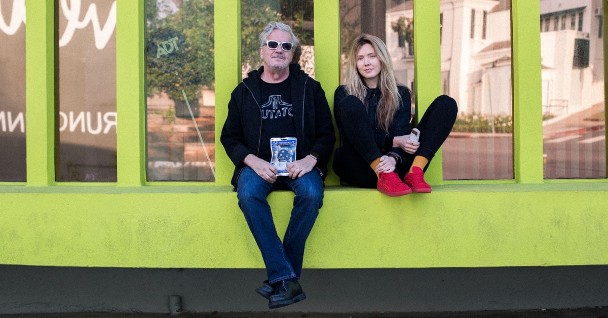 Beatie Wolfe and Mark Mothersbaugh at Mutato by Ross Harris