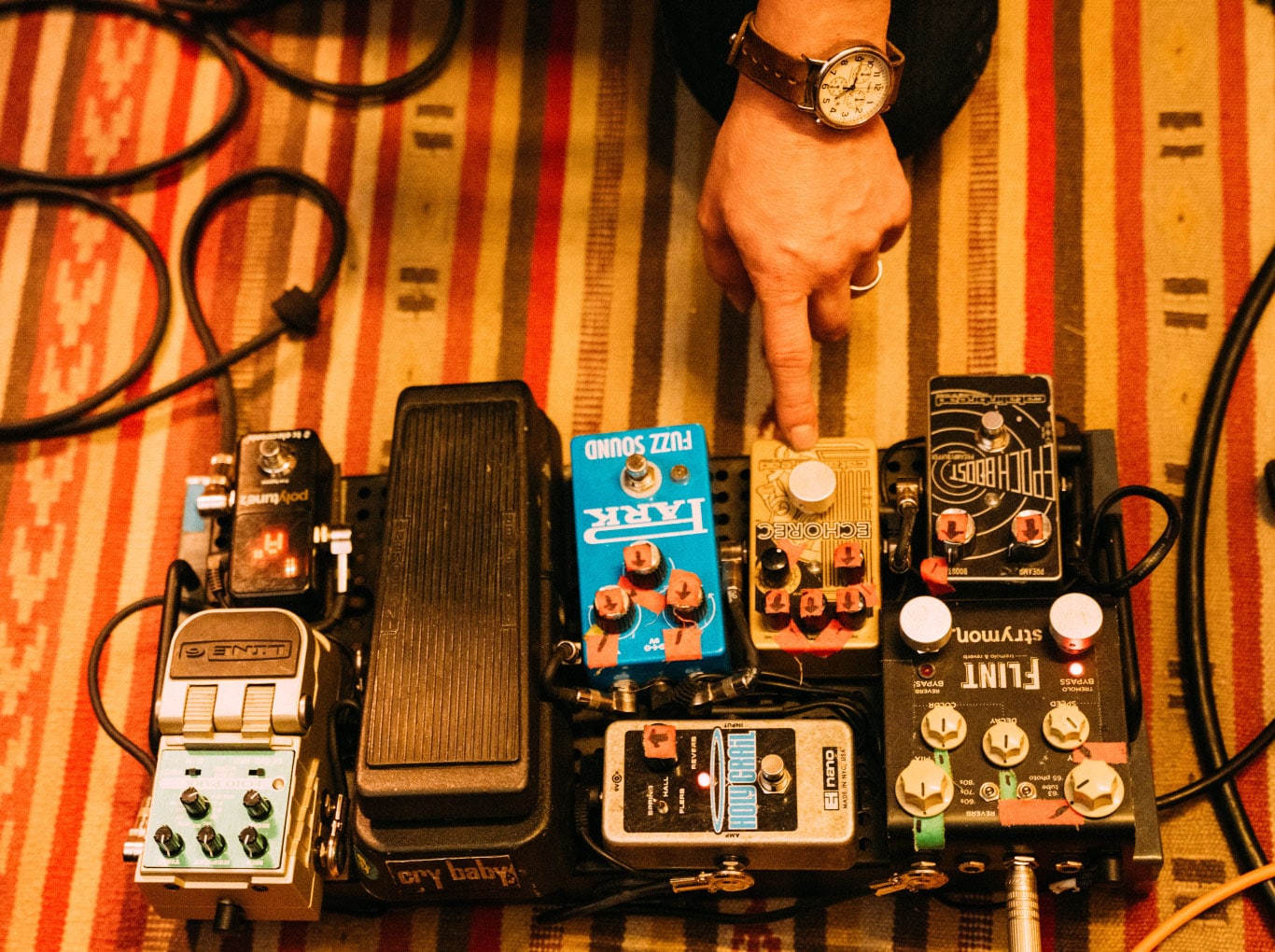 Adrian Quesada's Pedalboard