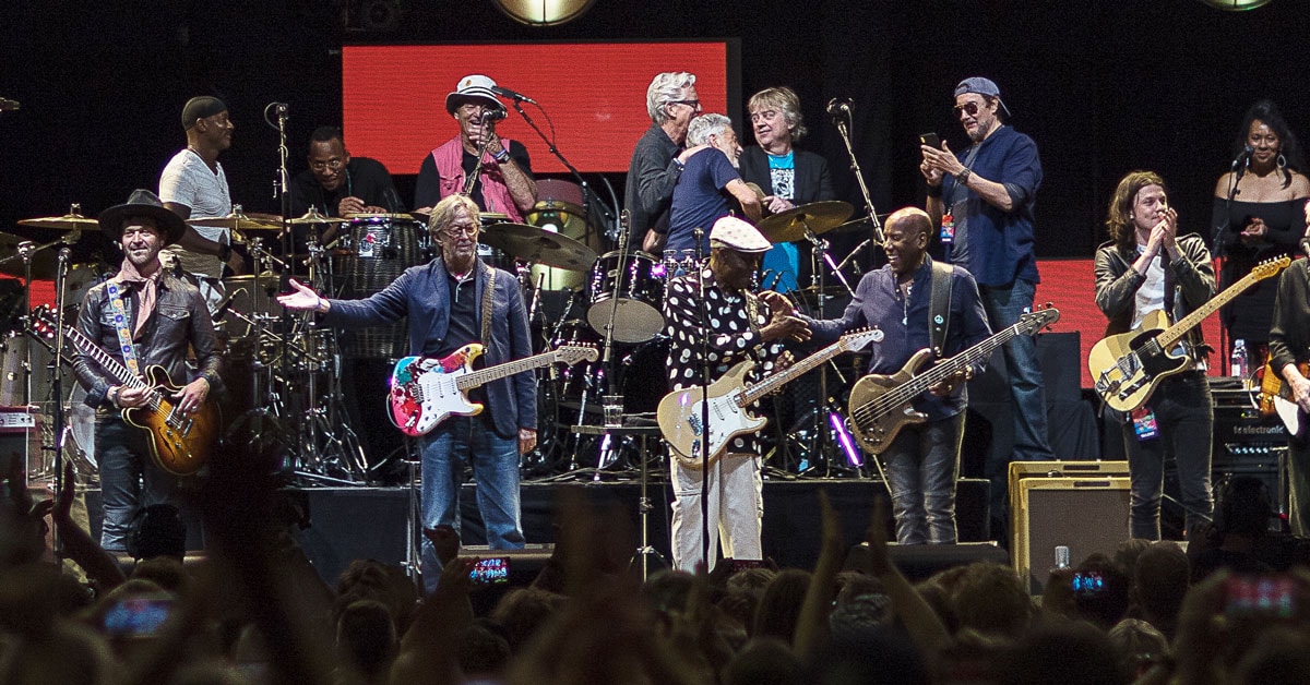 Backstage at Eric Clapton's 2019 Crossroads Guitar Festival