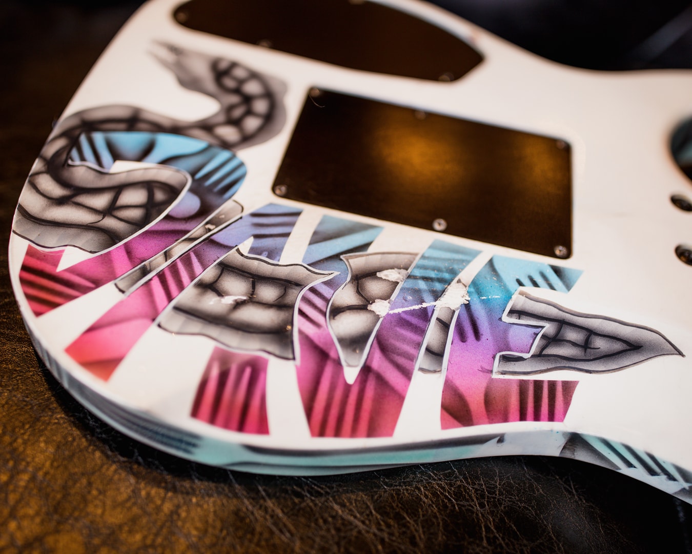 Dave Navarro's Ibanez Guitar Back Art