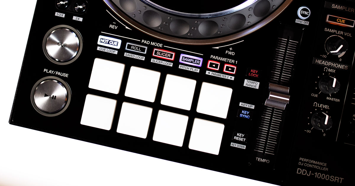 The pads section of the DDJ-1000SRT by Pioneer DJ