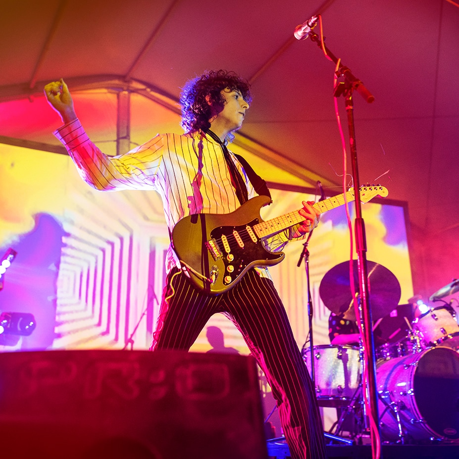 Nick Kivlen of Sunflower Bean at Desert Daze