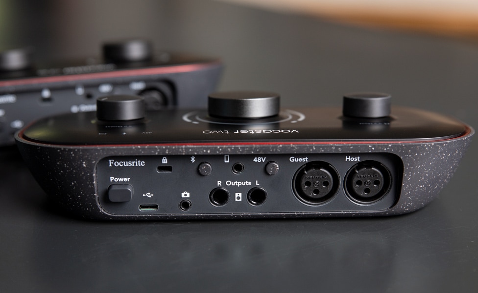 Focusrite Vocaster Two Podcasting Interface Rear Panel