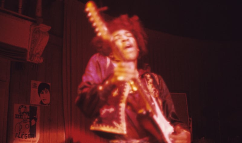 Jimi Hendrix Performs On-Stage