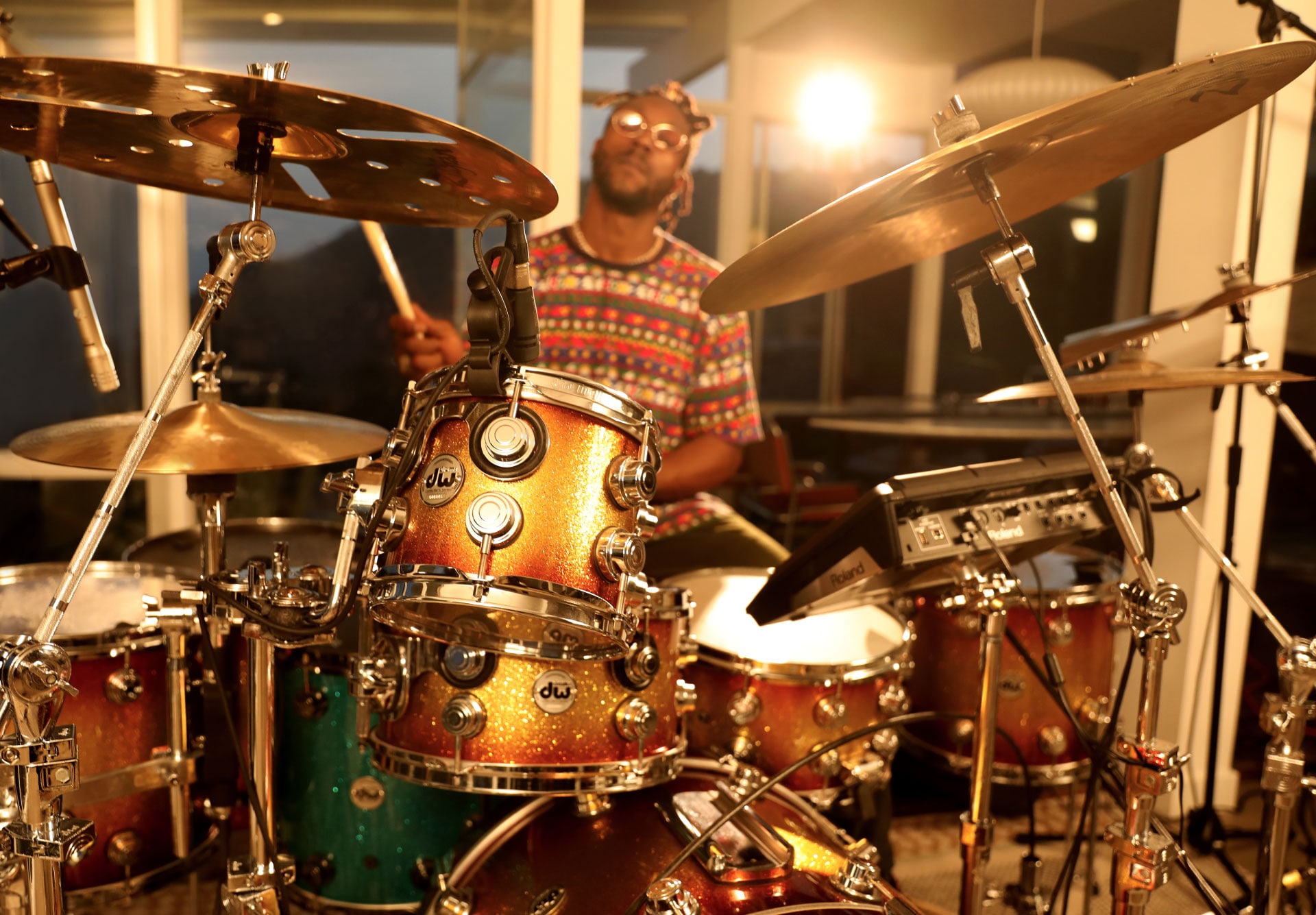 Mike Mitchell at DW Drum Kit