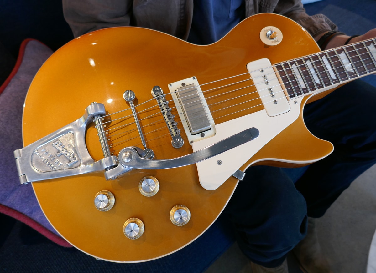 Sam of Vista Kicks' 2018 Gibson Les Paul Goldtop