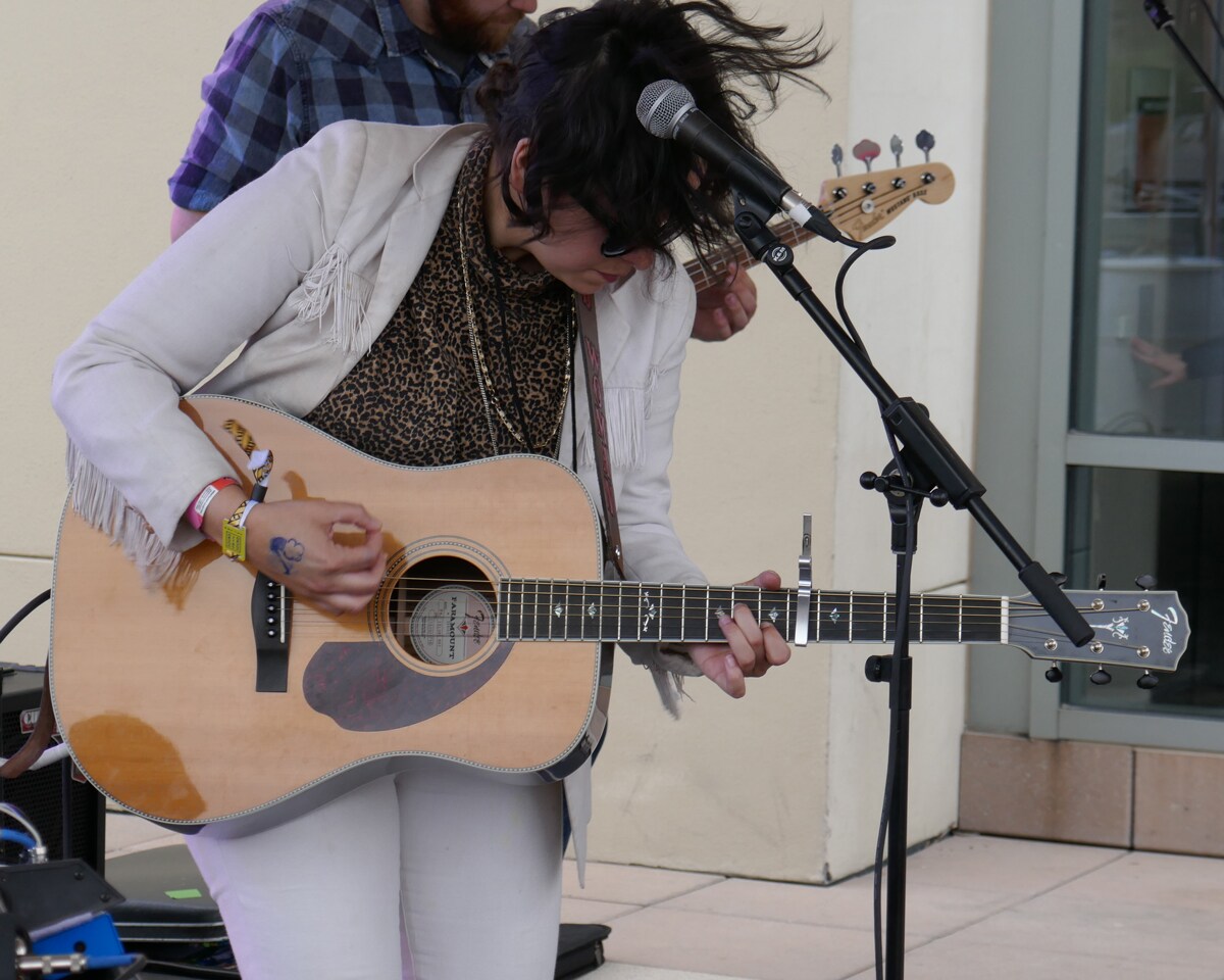 Becca Mancari playing her Fender Paramount at SXSW