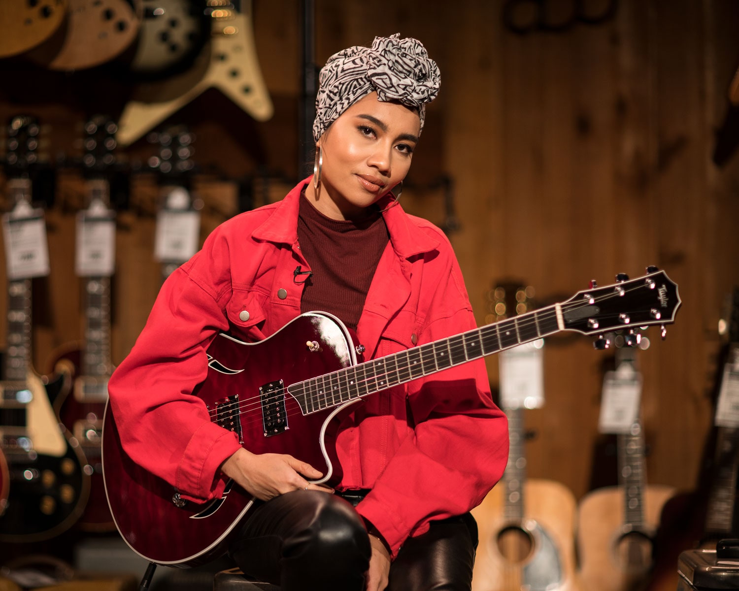 Yuna at the Guitar Center x She Shreds Panel at Guitar Center Hollywood