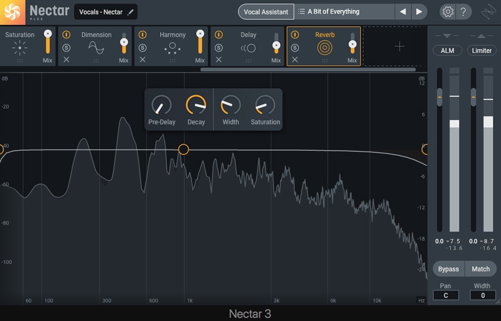 Izotope Nectar 3 Plus Reverb Module