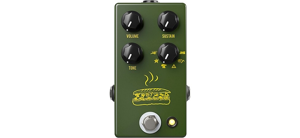 JHS Pedals Muffuletta Distortion/Fuzz Guitar Effects Pedal Army Green