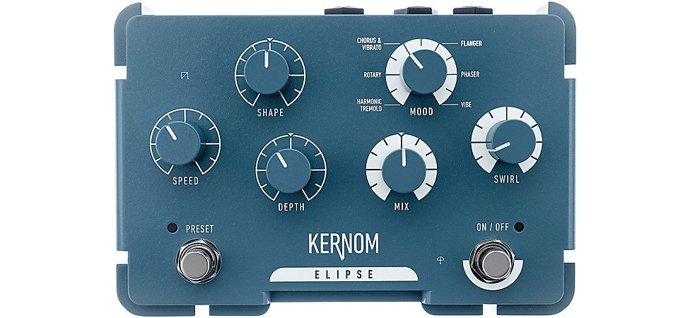 Kernom Elipse Modulation Effects Pedal Teal
