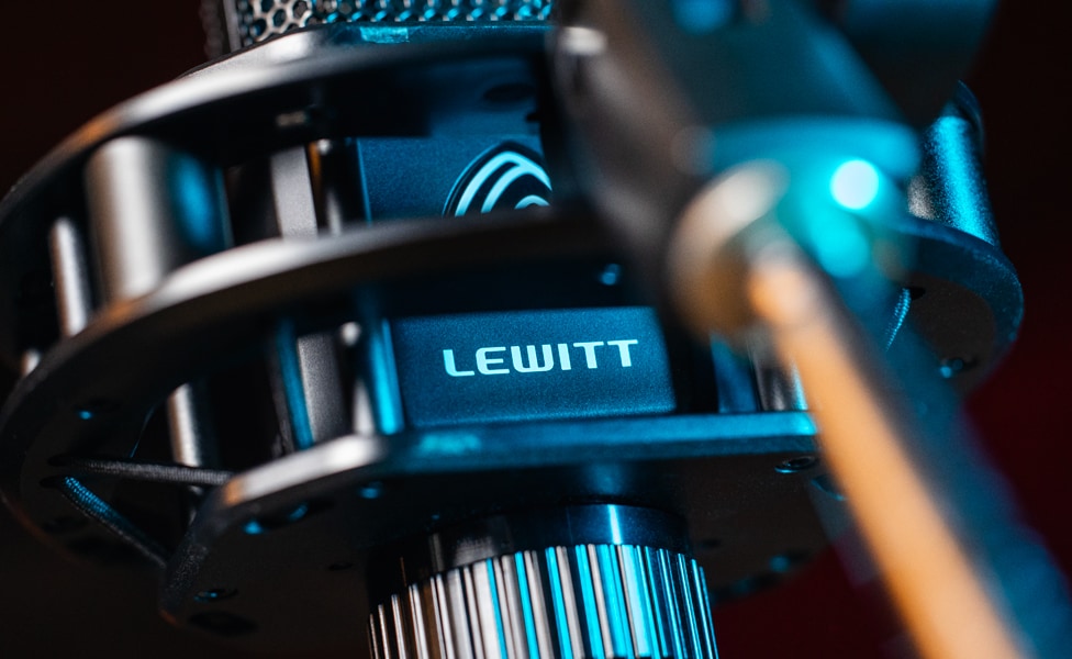 LEWITT logo on LEWITT RAY Condenser Microphone