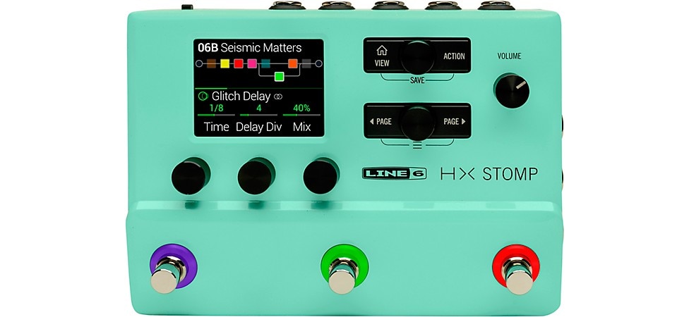 Line 6 HX Stomp Limited-Edition Multi-Effects Pedal in Seafoam Green