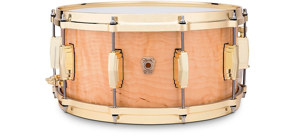 Ludwig Limited-Edition Maple Exotic Snare Drum with Steinway Crown Jewel Veneer and Brass Hardware