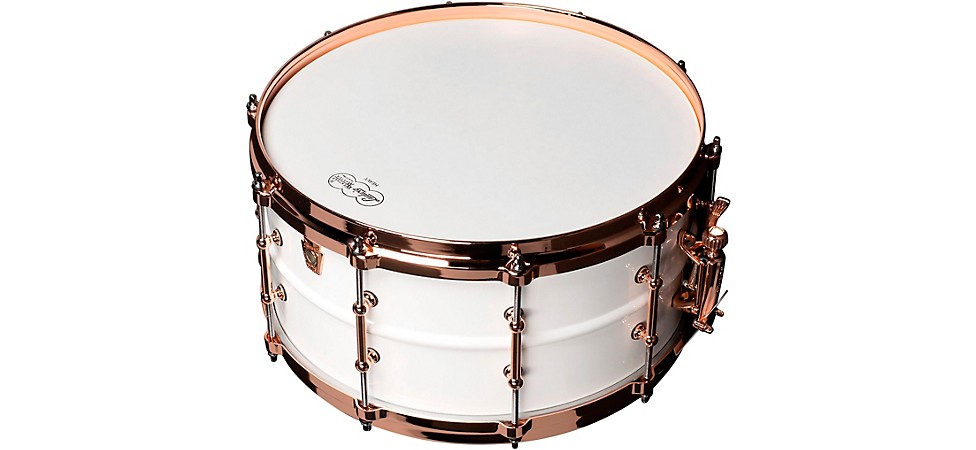 Ludwig Polar-Phonic Brass Snare Drum With Copper Hardware 14x6.5in