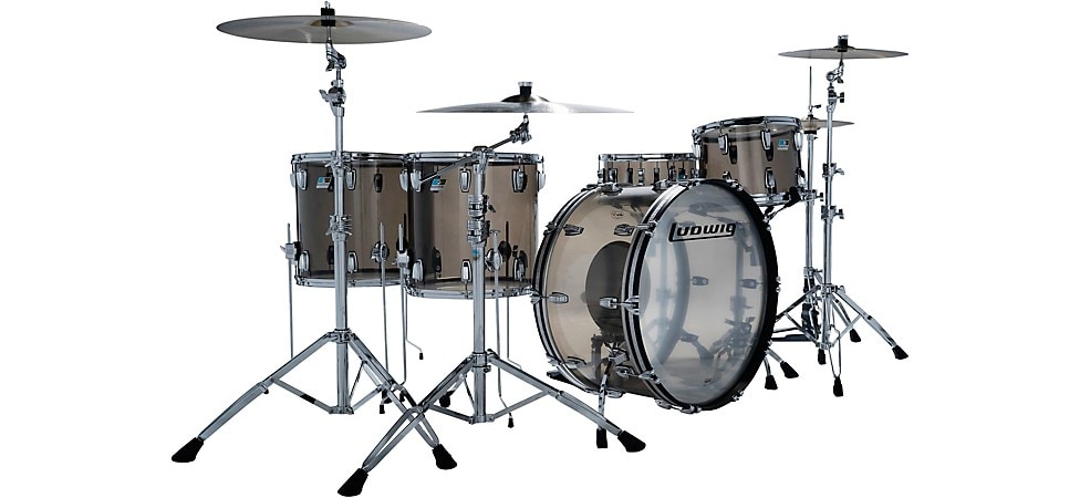 Ludwig Vistalite 4-Piece Zep Shell pack with 26" Bass Drum in Bronze
