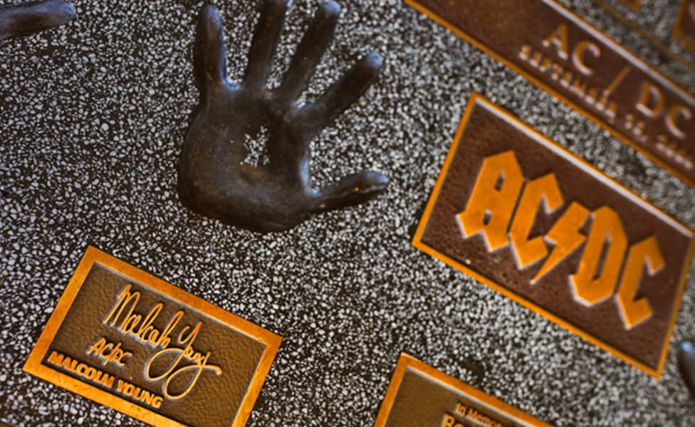 Malcolm Young: Guitarist and Co-Founder of AC/DC handprint