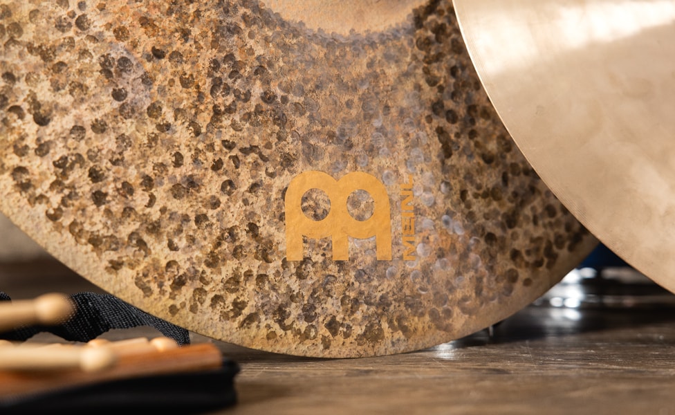 MEINL Logo on MEINL Byzance Extra Dry Thin Crash Cymbal