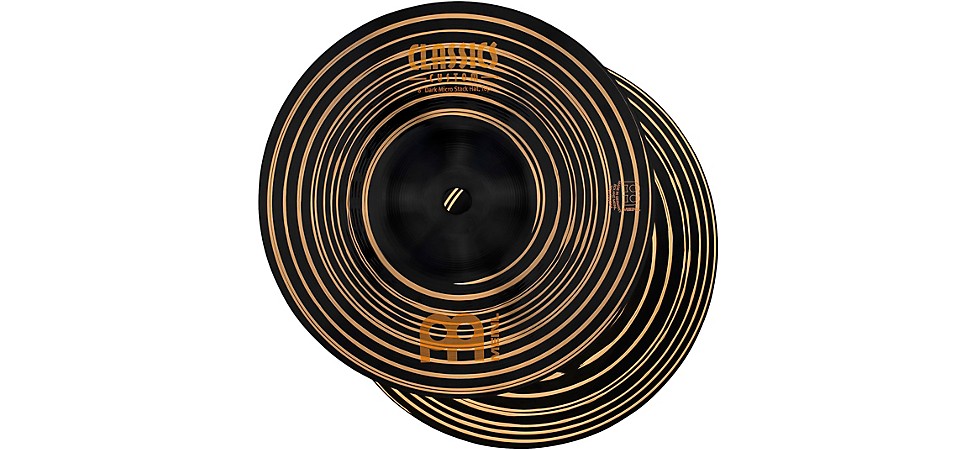 MEINL Classics Custom Dark Micro Stack Mini Hi-Hats