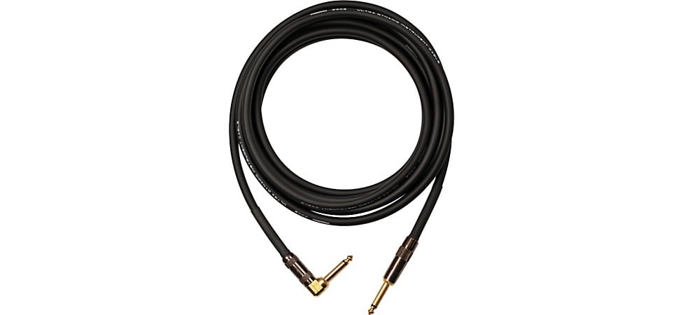 Mogami Platinum Instrument Cable with Right Angle to Straight Angle 12ft