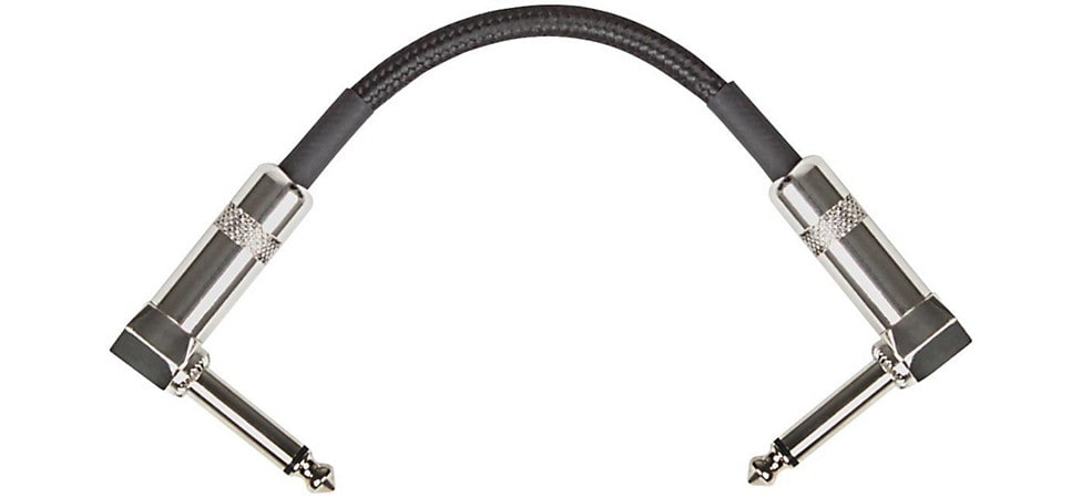 Musician's Gear Standard Instrument Patch Cable 6in Black